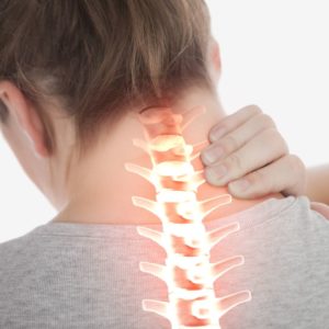 Image depicting the location of pain in a facet sprain
